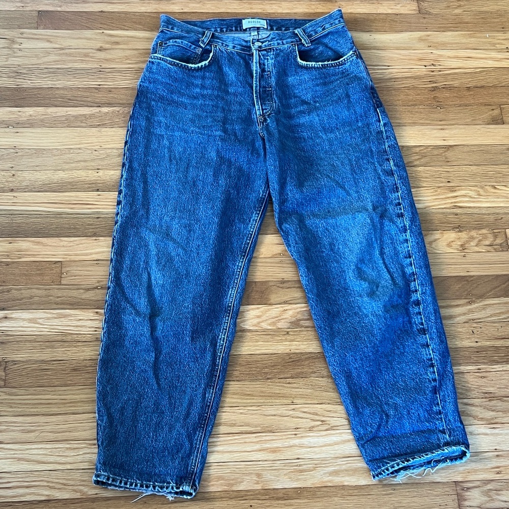 Agolde High Waisted Tapered Baggy Jeans - Picture 4 of 11